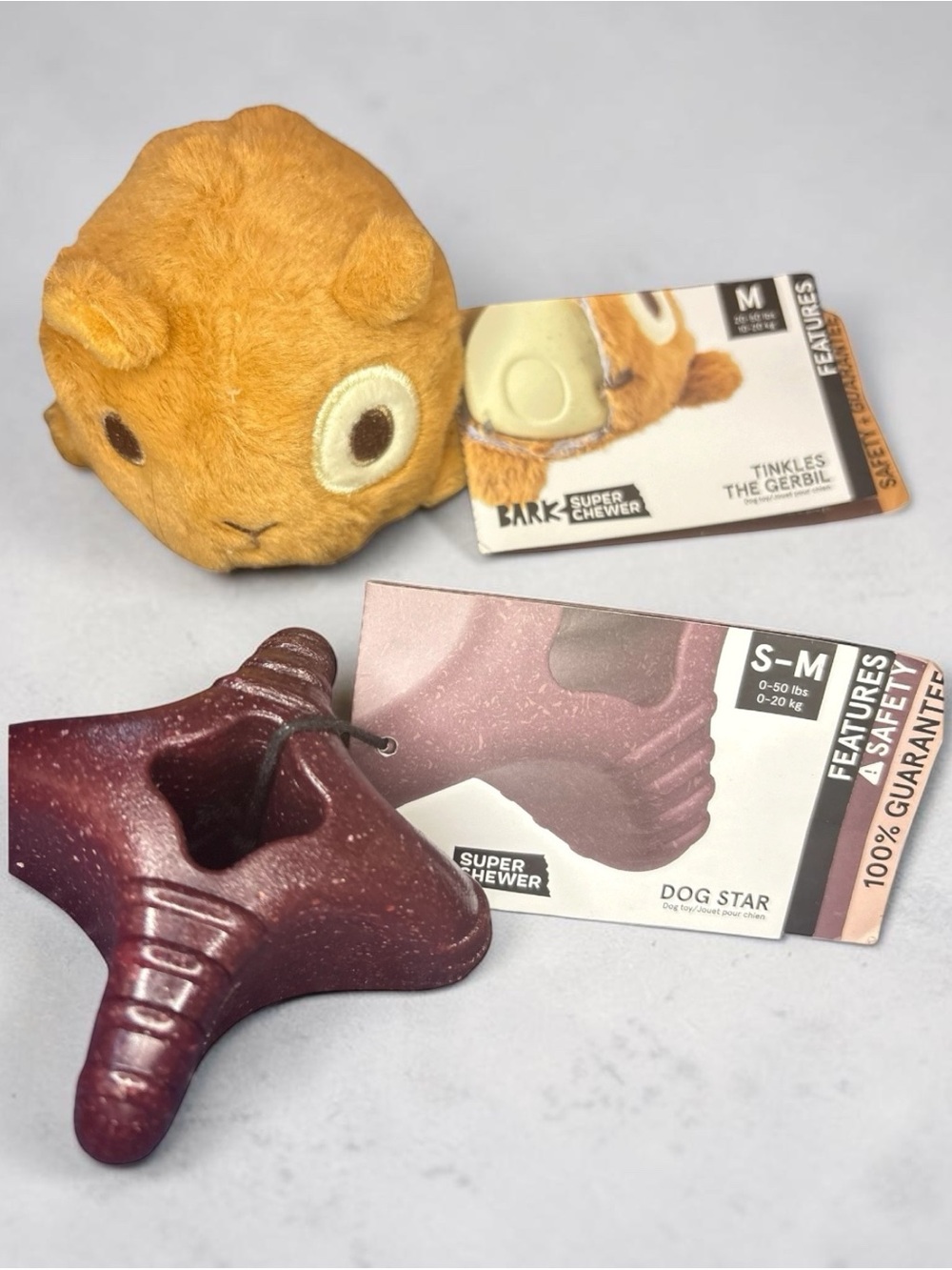 2 NWT MEDIUM BARK BOX Super Chewer  Dog Toys